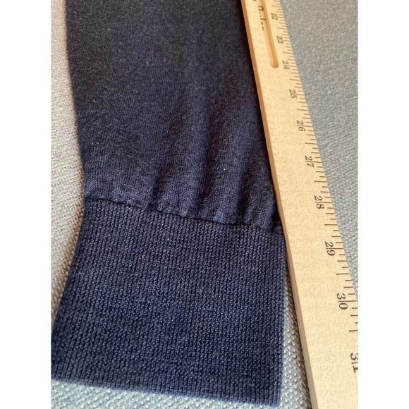 Brooks Brothers Red Fleece mens sweater size XXL v neck blue merino wool long sl - Picture 12 of 13